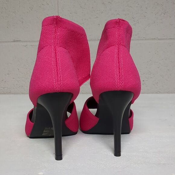 Peep Toe Elegant Stiletto Heel Breathable Mesh Knit Elastic Design Size 8 NWOT - Picture 4 of 9